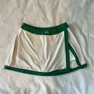 SET Active white/green tennis skirt - discontinued style